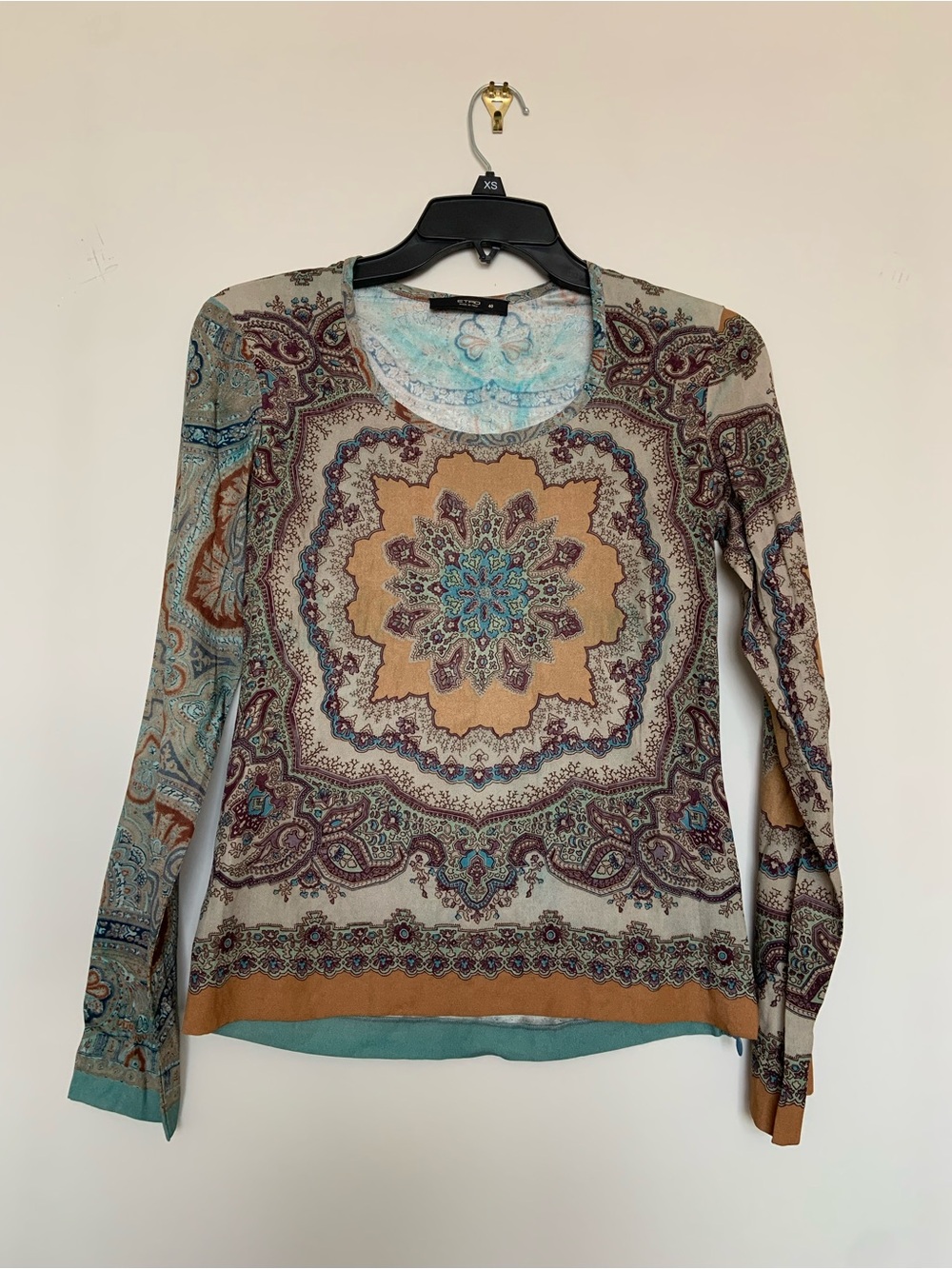 Etro Paisley Medallion Long-Sleeve Top - Multi